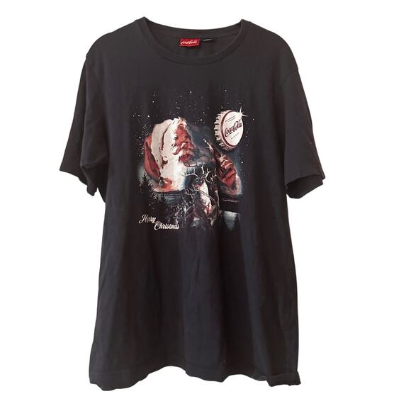 Coca Cola Santa graphic tee size large - Picture 1 of 5